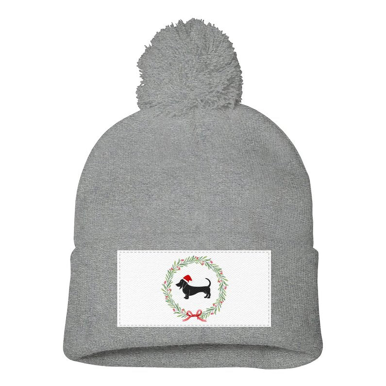 Dachshund Printed Winter Beanie