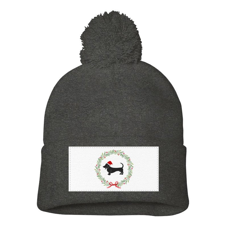 Dachshund Printed Winter Beanie