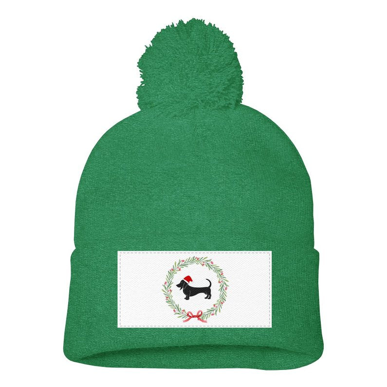 Dachshund Printed Winter Beanie