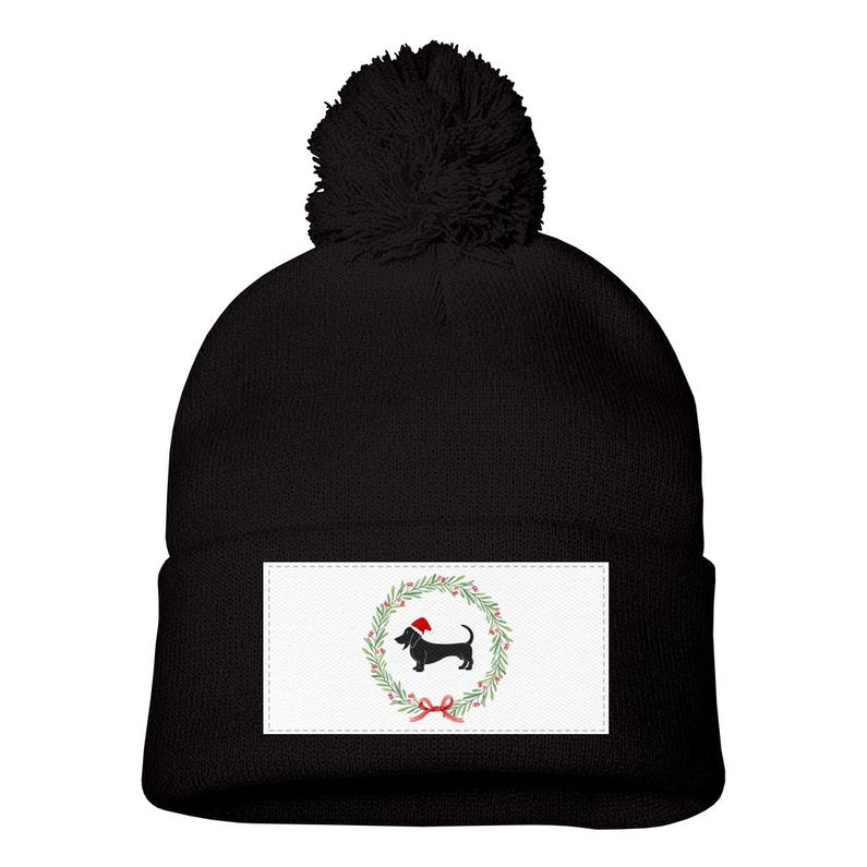 Dachshund Printed Winter Beanie