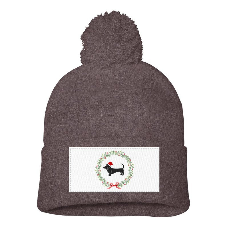 Dachshund Printed Winter Beanie