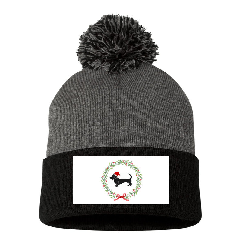 Dachshund Printed Winter Beanie