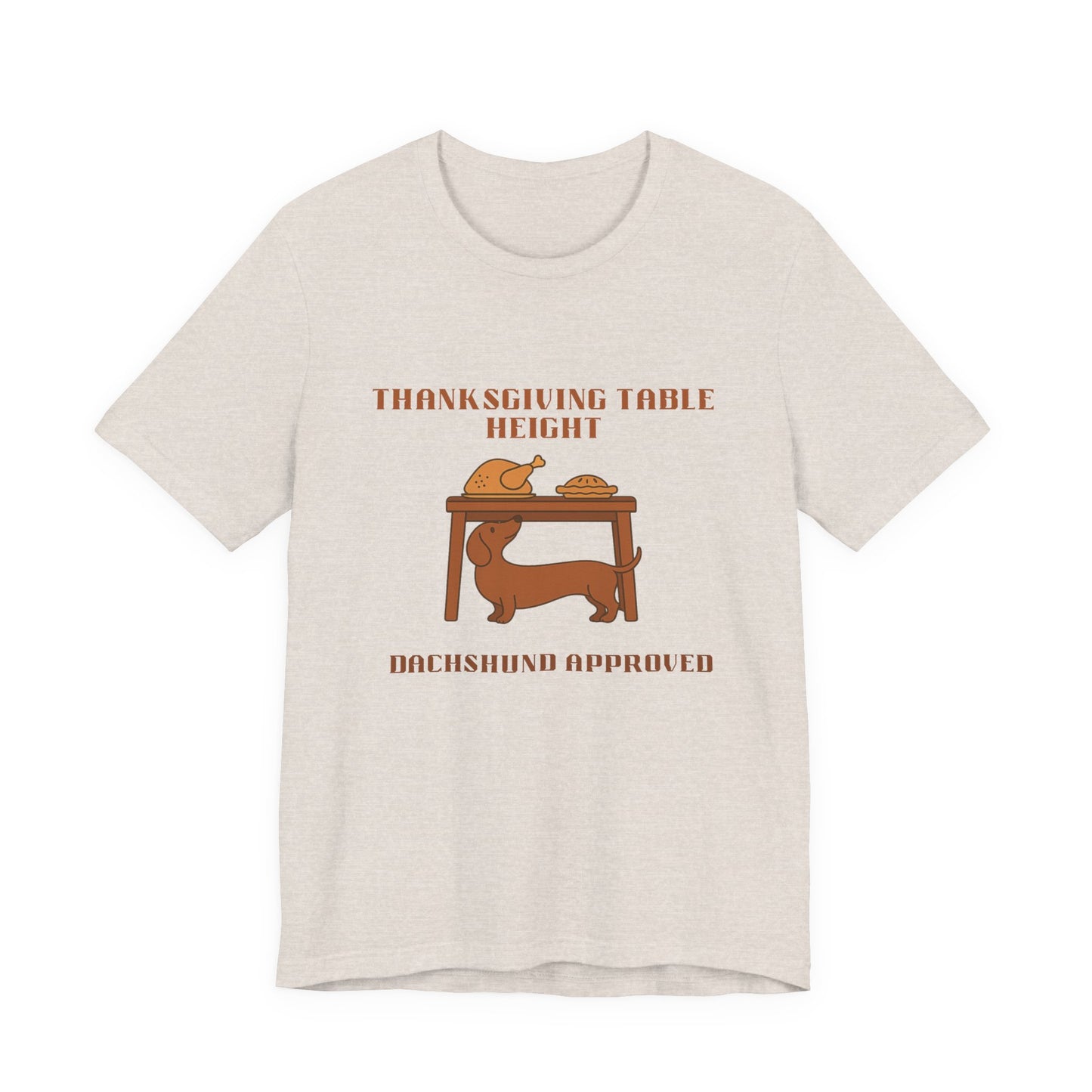 Dachshund  Thanksgiving Shirt - Table Height