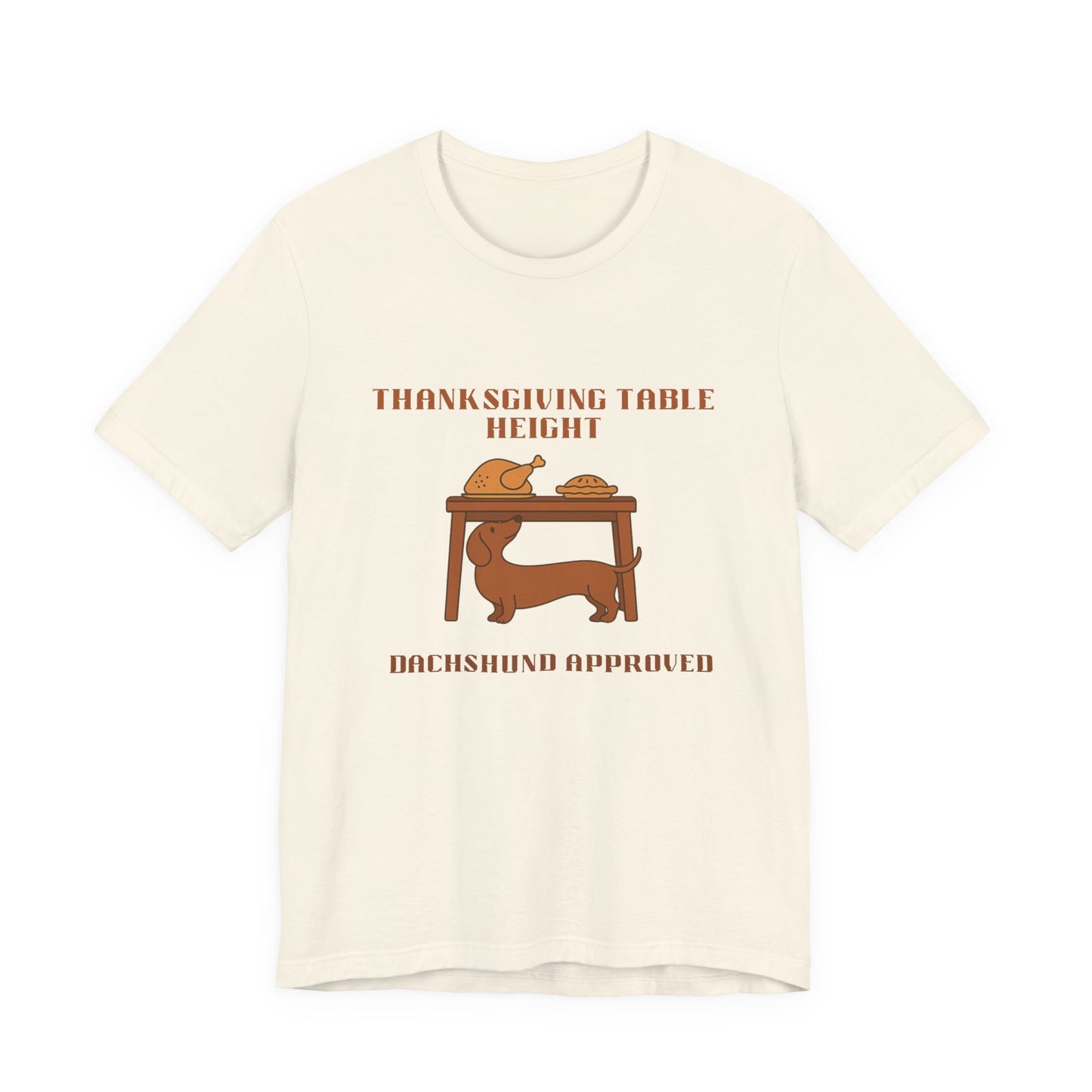 Dachshund  Thanksgiving Shirt - Table Height