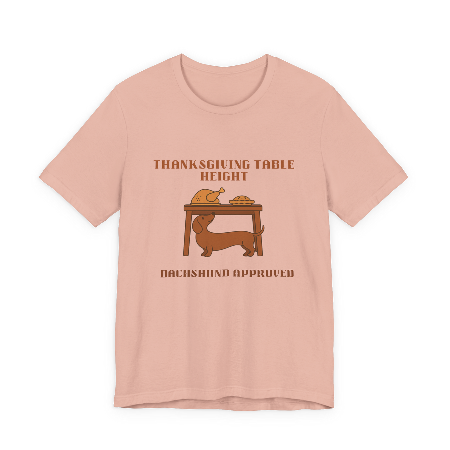 Dachshund  Thanksgiving Shirt - Table Height
