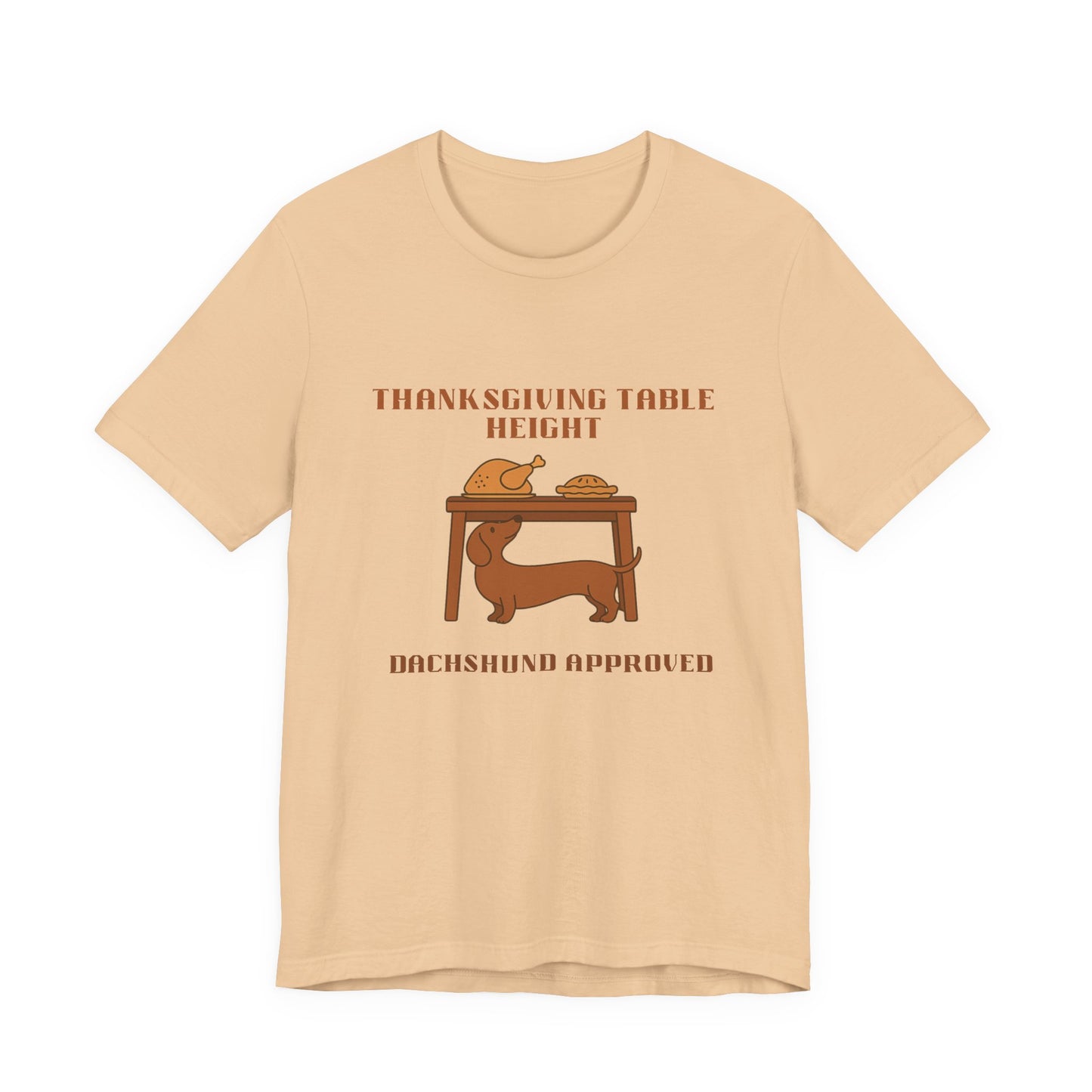 Dachshund  Thanksgiving Shirt - Table Height