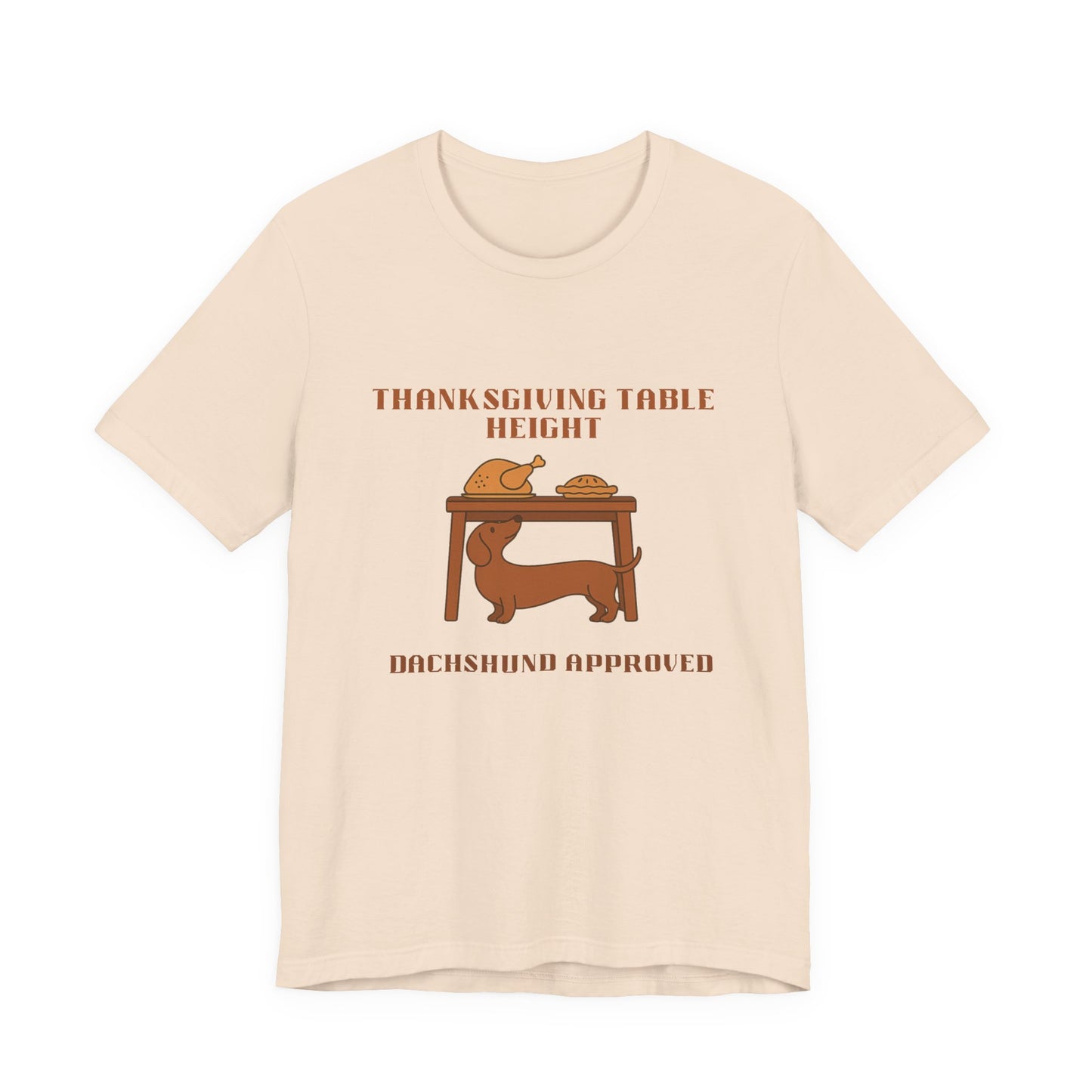 Dachshund  Thanksgiving Shirt - Table Height