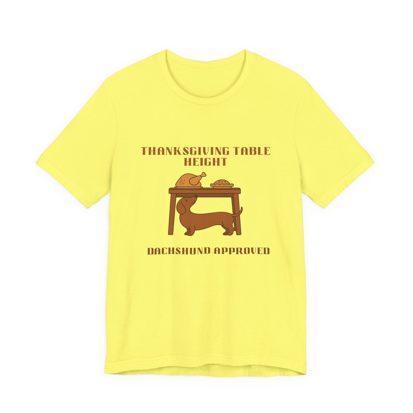 Dachshund  Thanksgiving Shirt - Table Height