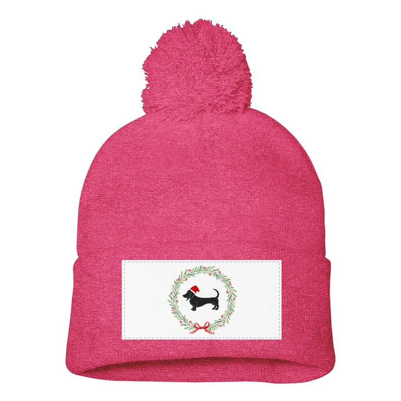 Dachshund Printed Winter Beanie