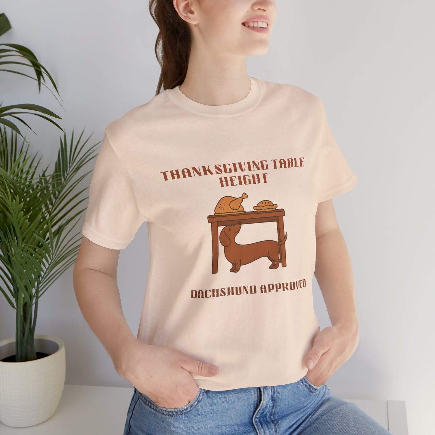 Dachshund  Thanksgiving Shirt - Table Height