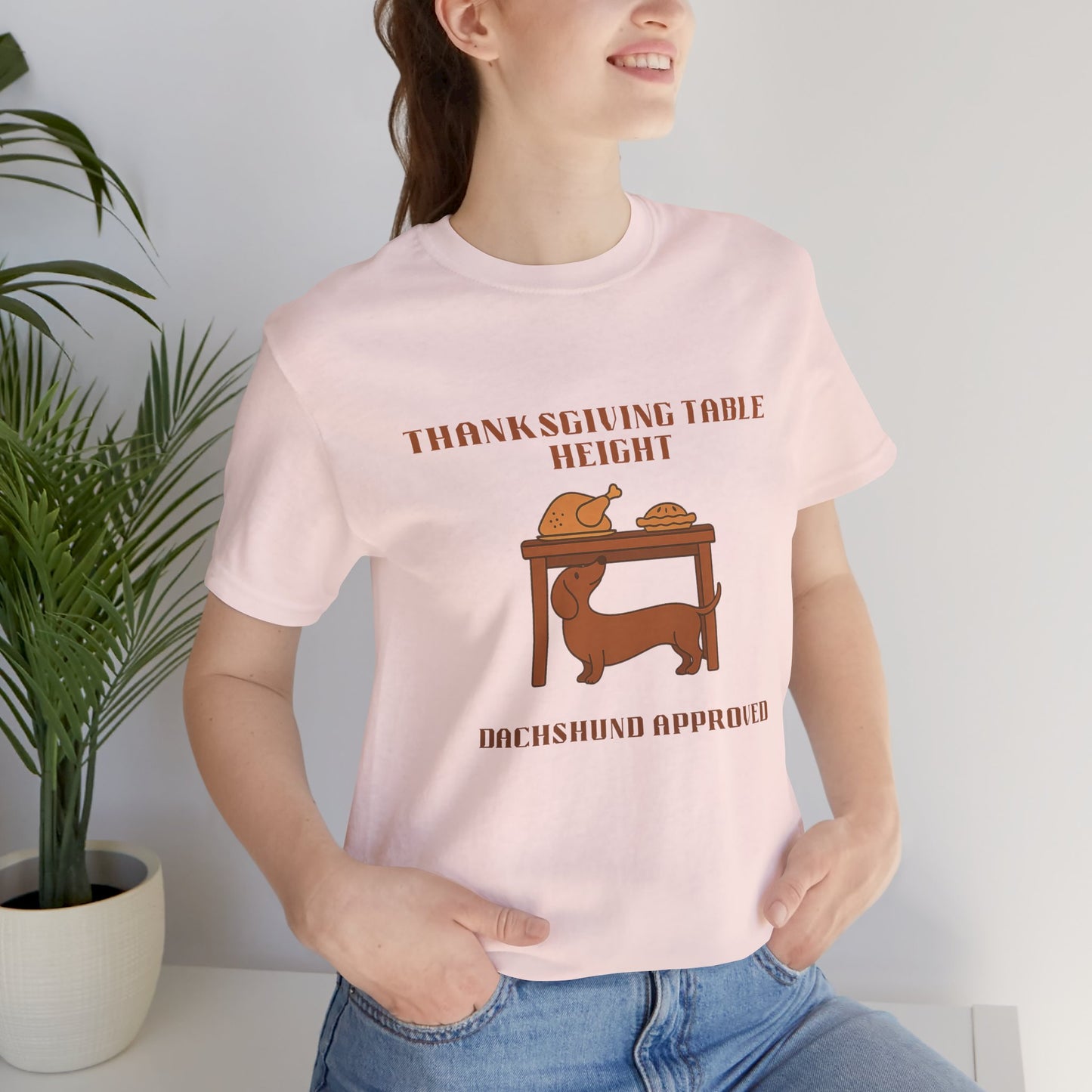 Dachshund  Thanksgiving Shirt - Table Height