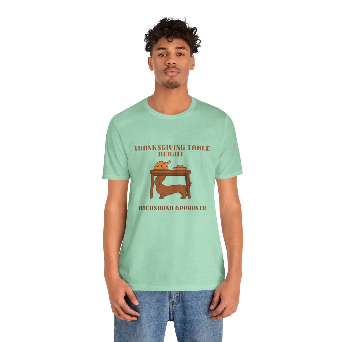 Dachshund  Thanksgiving Shirt - Table Height