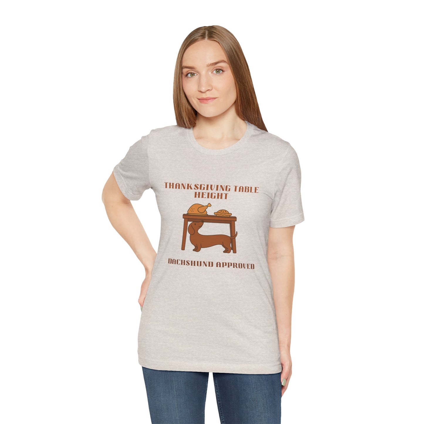 Dachshund  Thanksgiving Shirt - Table Height