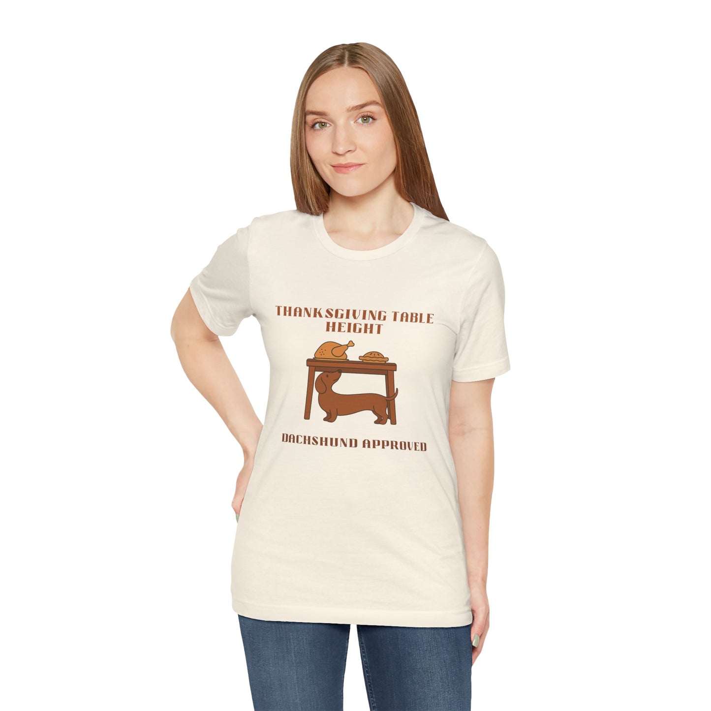 Dachshund  Thanksgiving Shirt - Table Height