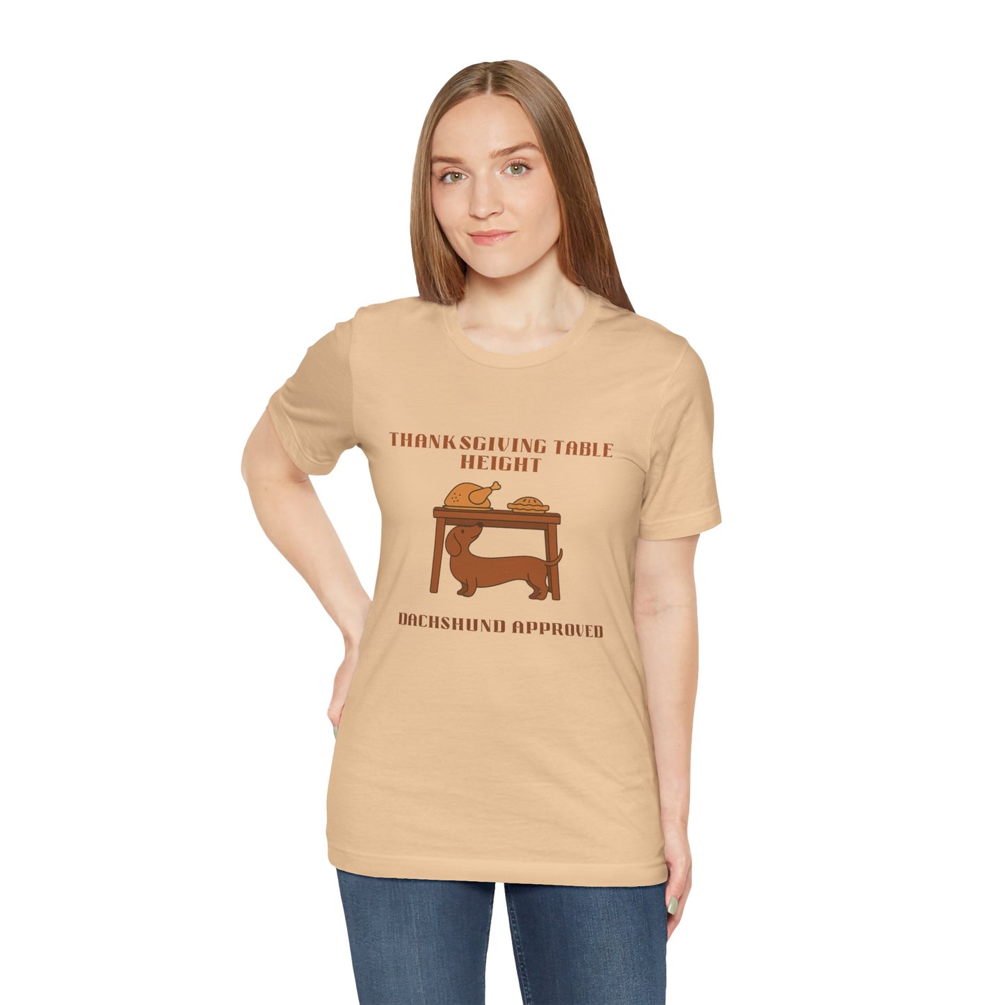 Dachshund  Thanksgiving Shirt - Table Height