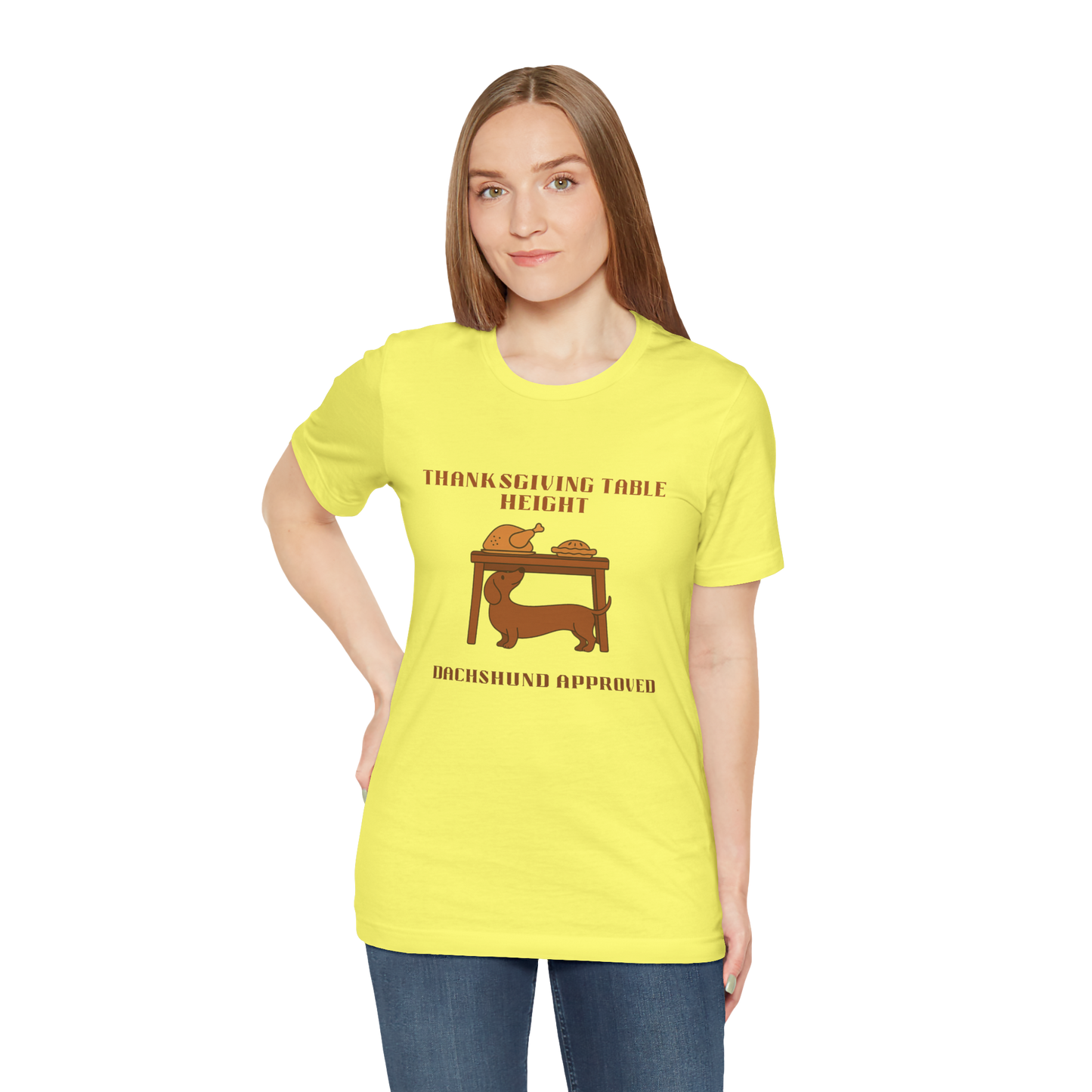 Dachshund  Thanksgiving Shirt - Table Height