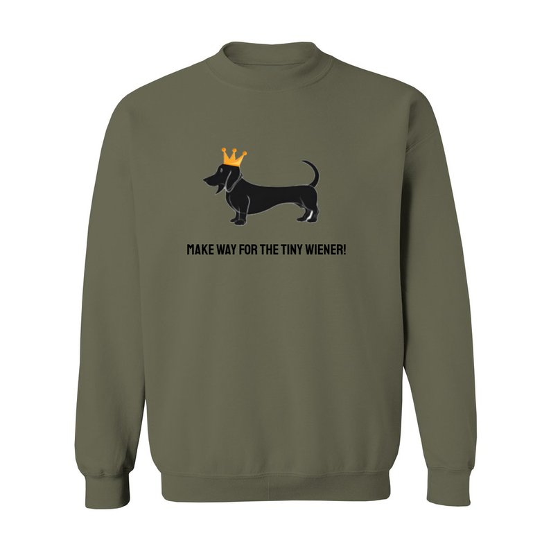 Unisex Crewneck Dachshund Printed Sweatshirt