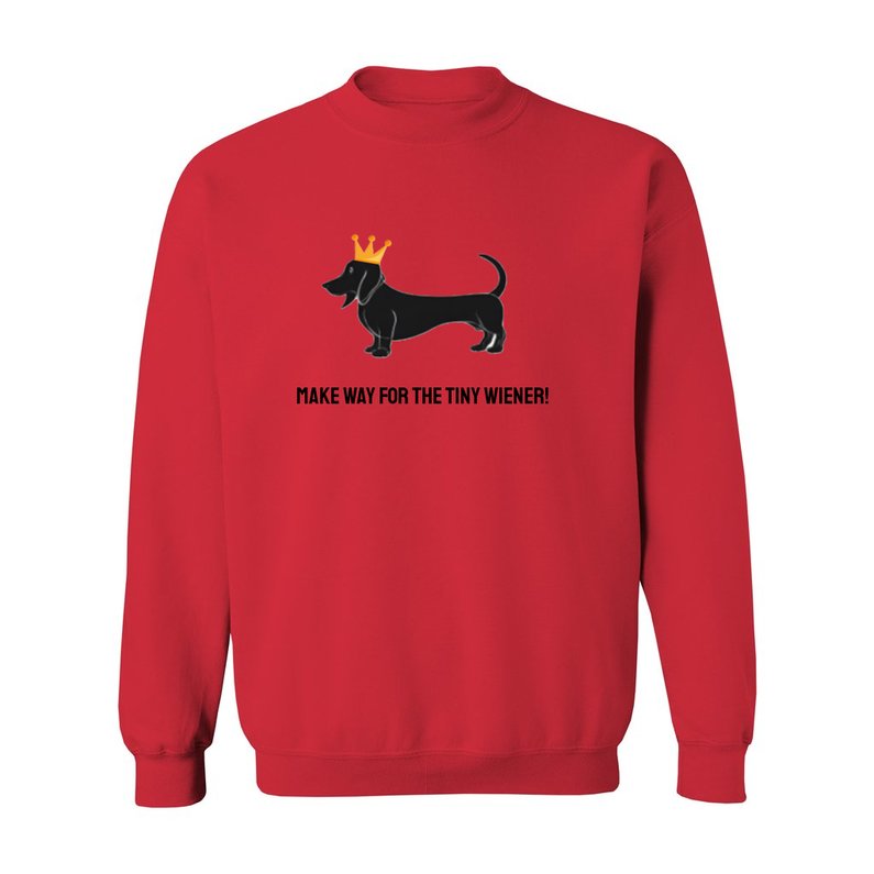 Unisex Crewneck Dachshund Printed Sweatshirt