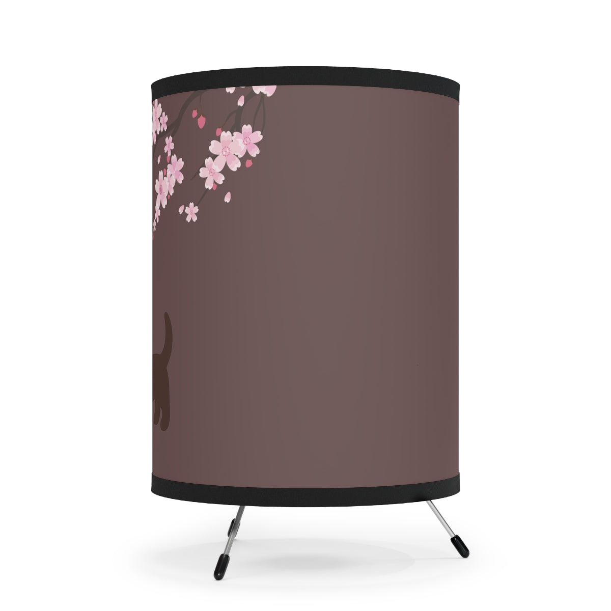 Dachshund & Blossom Tripod Lamp - Whimsical Wiener Dog Illumination